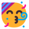 Partying Face emoji on Microsoft